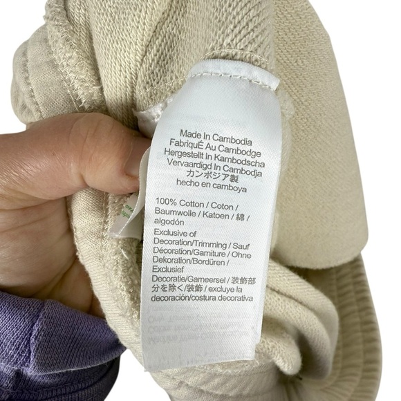 J. Crew Women’s University Terry Long Cutoff Sweat Shorts in Tan Size M - Picture 6 of 10